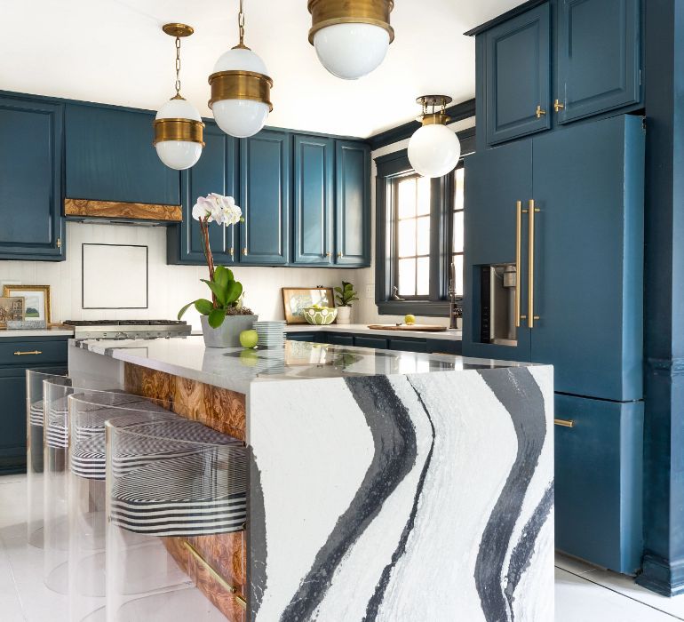 Interior design of kitchen | Rock Tops Surfaces