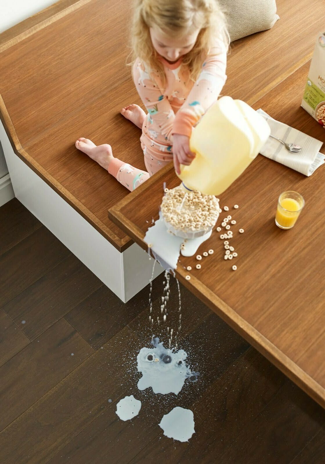 Milk spill cleaning | Rock Tops Surfaces